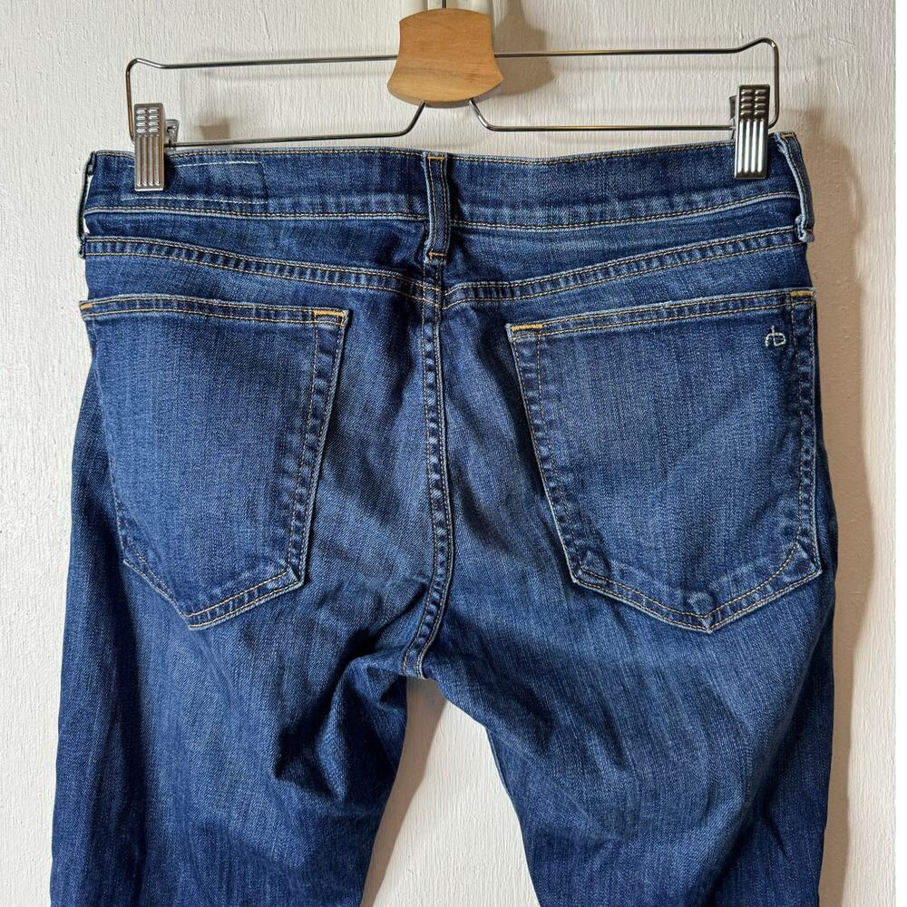 Rag & Bone Women's 28 Dre Boyfriend Jeans in Canyon Distressed Blue - Picture 10 of 12